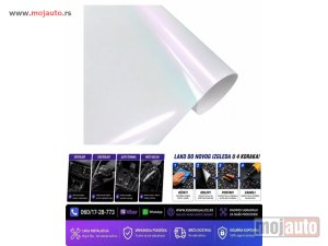 NOVI: delovi  Folija sjajna bela perla 152cm x 1m