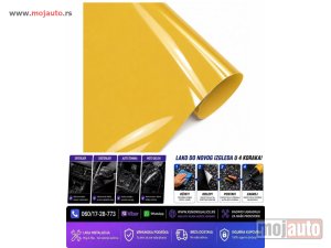 Glavna slika -  Folija sjajna zuta 152cm x 1m - MojAuto