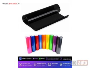 NOVI: delovi  Folija za farove i stop svetla tamno crna 40cm x 1m